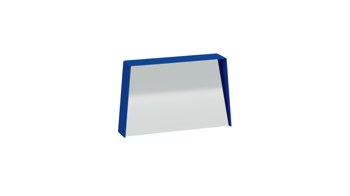 Miroir trapèze en métal Miroir HD - MATIERE GRISE - La Maison MilanaiseMIROIRHD - 2220" 45.5xP9cmxH29.1cmBleu pur 112