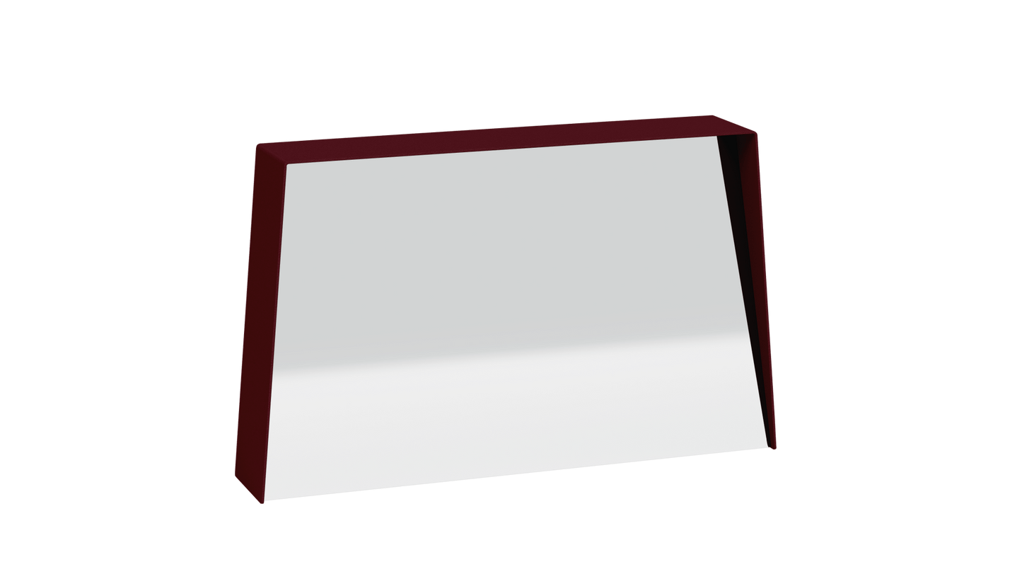 Miroir trapèze en métal Miroir HD - MATIERE GRISE - La Maison MilanaiseMIROIRHD - 4333" 74.9xP14xH45.8cmBourgogne 153