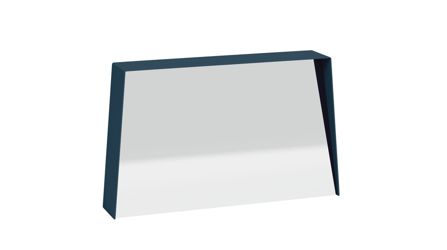 Miroir trapèze en métal Miroir HD - MATIERE GRISE - La Maison MilanaiseMIROIRHD - 4833" 74.9xP14xH45.8cmDenim 007