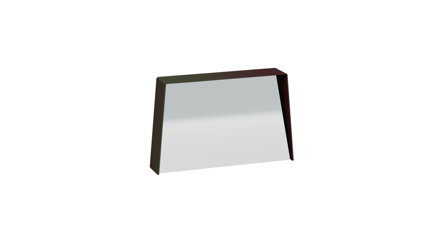 Miroir trapèze en métal Miroir HD - MATIERE GRISE - La Maison MilanaiseMIROIRHD - 3120" 45.5xP9cmxH29.1cmViolet de Mars 171