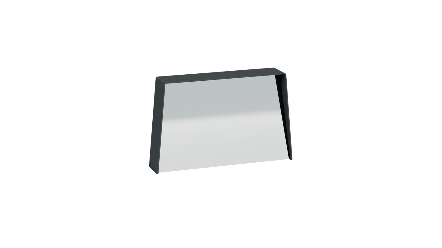 Miroir trapèze en métal Miroir HD - MATIERE GRISE - La Maison MilanaiseMIROIRHD - 520" 45.5xP9cmxH29.1cmAnthracite 222