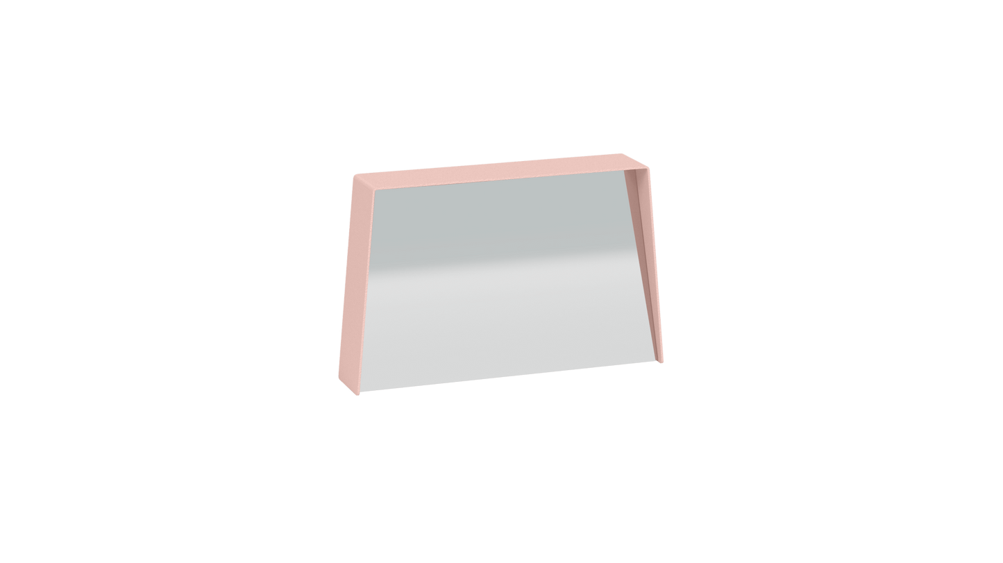 Miroir trapèze en métal Miroir HD - MATIERE GRISE - La Maison MilanaiseMIROIRHD - 1420" 45.5xP9cmxH29.1cmBaby pink 162