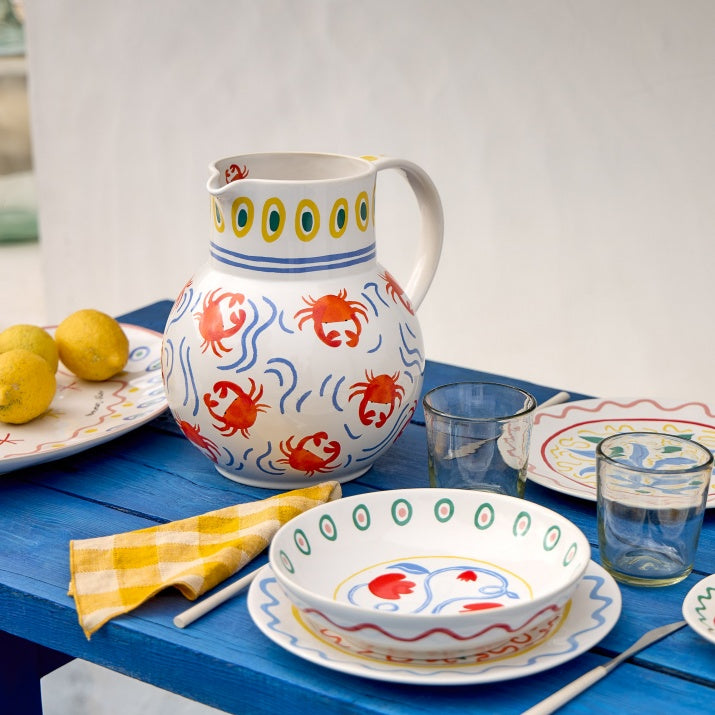 Pichet au design original crabe Summer Bliss - COSTA NOVA x LAETICIA ROUGET