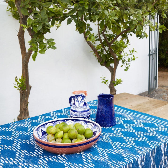 Saladier floral bleu en terre cuite Alentejo Terracotta - COSTA NOVA