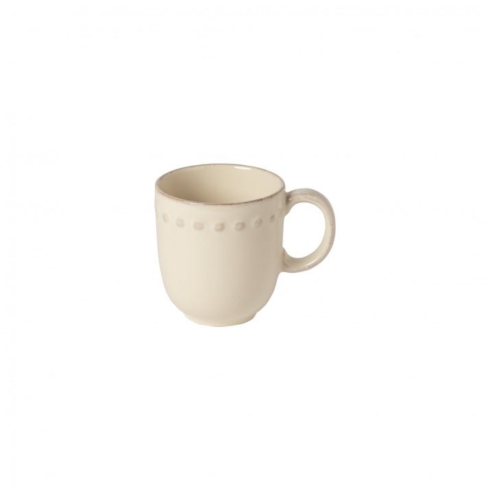 Mugs en grès fin bord perlé Pearl, lot de 6 - COSTA NOVA - La Maison MilanaisePEC131CCrème grainé