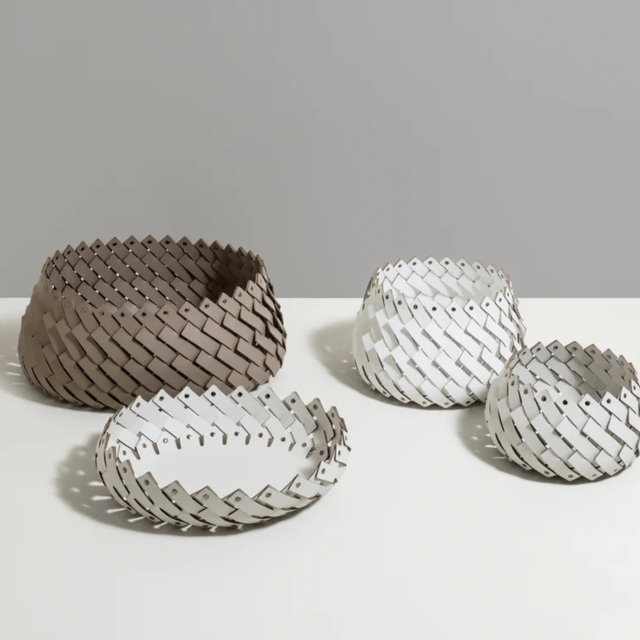 Panier ovale bas en cuir Almeria - PINETTI - La Maison MilanaiseCREMEOVBASCrème
