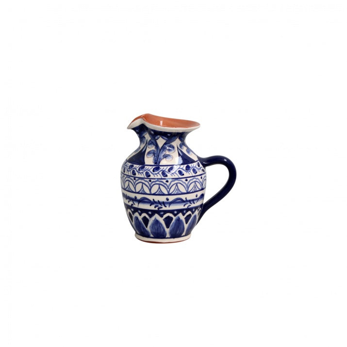 Pichet floral bleu en terre cuite Alentejo Terracotta - COSTA NOVA