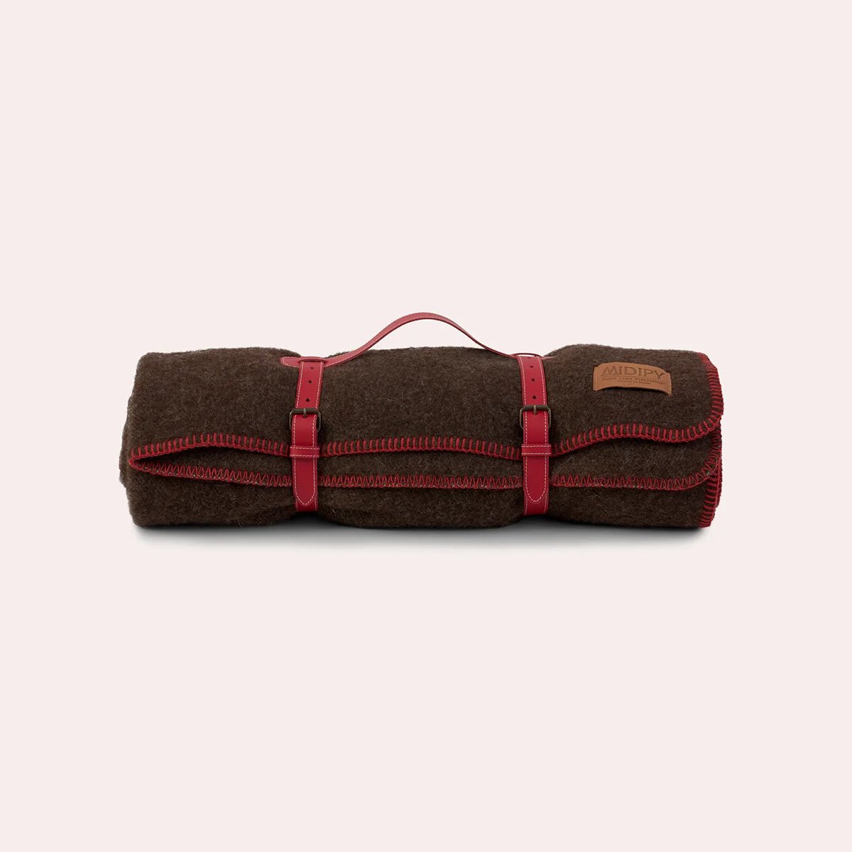 Plaid 100% Laine chocolat Madres - MIDIPY - La Maison MilanaiseCarminCarmin