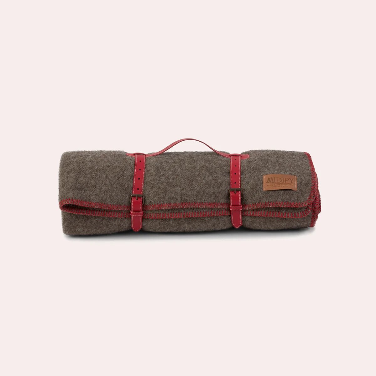 Plaid 100% Laine gris chiné Rhune - MIDIPY - La Maison MilanaiseCarminCarmin