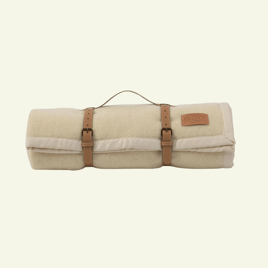 Plaid 100% Laine ivoire Gabarro - MIDIPY - La Maison MilanaiseSans porte - plaid