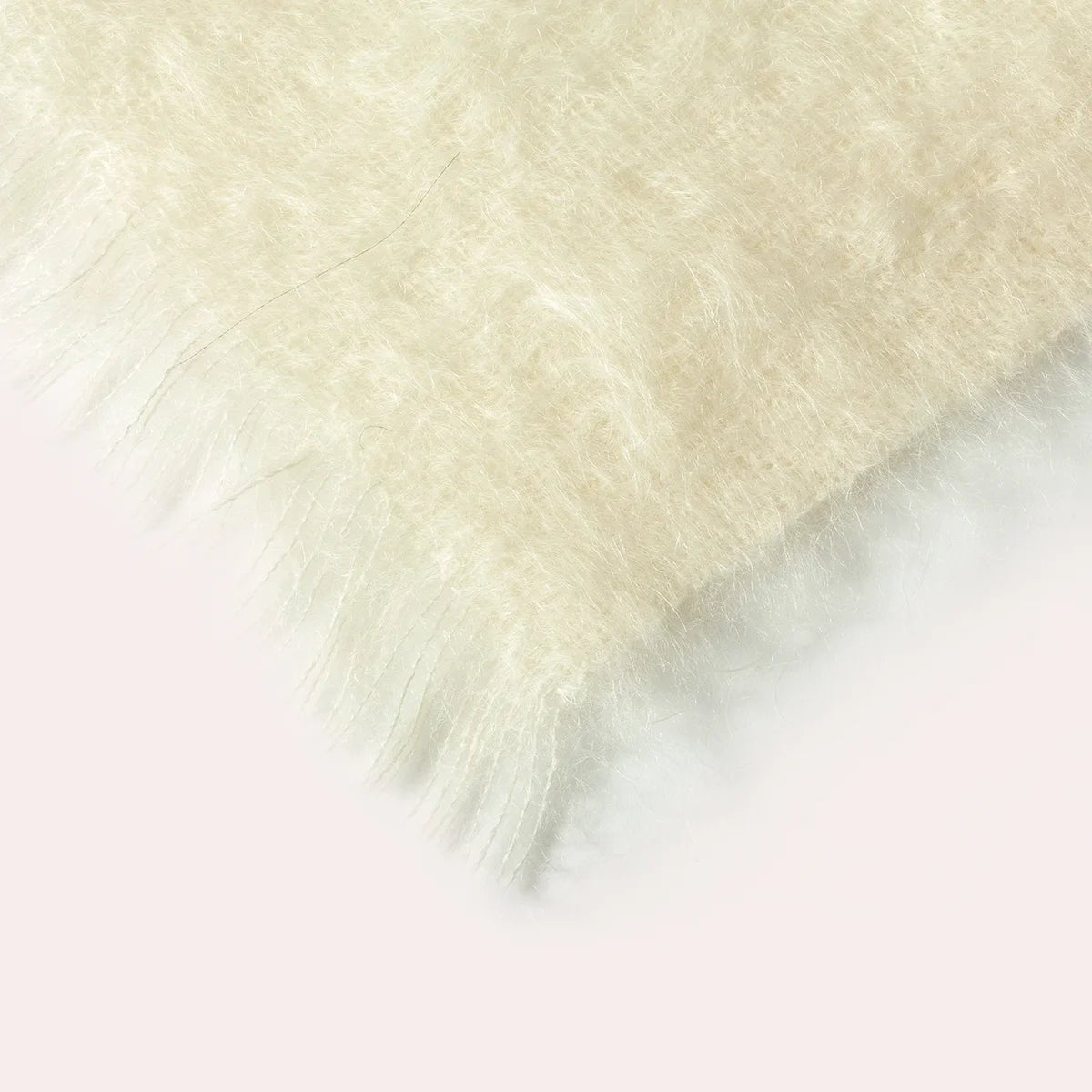 Plaid 100% Laine Mohair blanche Sorgues - MIDIPY - La Maison MilanaiseJUNIOR 180x240cm