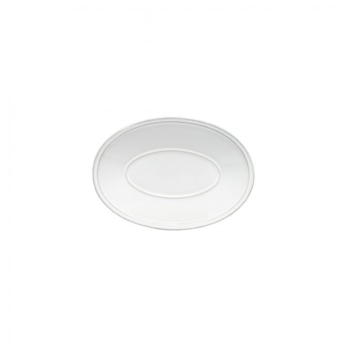 Plat ovale blanc en grés fin Friso - COSTA NOVA - La Maison MilanaiseFIA201FRISOPetit 19.7cm x 13.6cm H1cm LOT DE 2