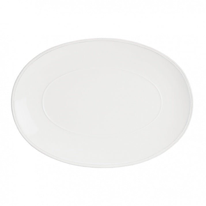Plat ovale blanc en grés fin Friso - COSTA NOVA - La Maison MilanaiseFIA201FRISOPetit 19.7cm x 13.6cm H1cm LOT DE 2