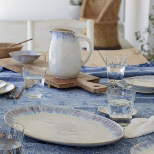 Plat ovale en grès fin Brisa - COSTA NOVA - La Maison MilanaiseGOA411BLEUBleu