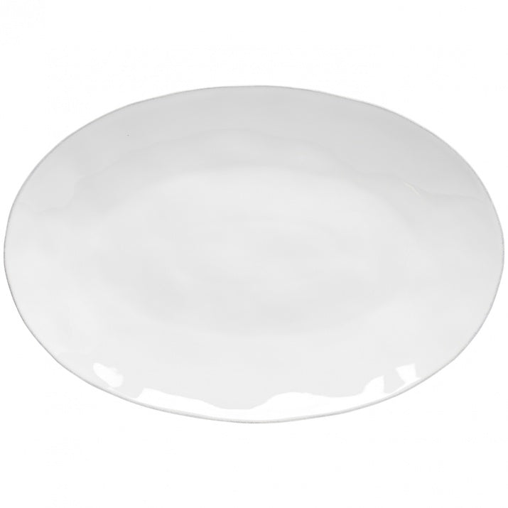 Plat ovale en grés fin Livia - COSTA NOVA - La Maison MilanaiseGOA451LIVIABBlancGrand L44.7cm x l30.6cm H4.5cm