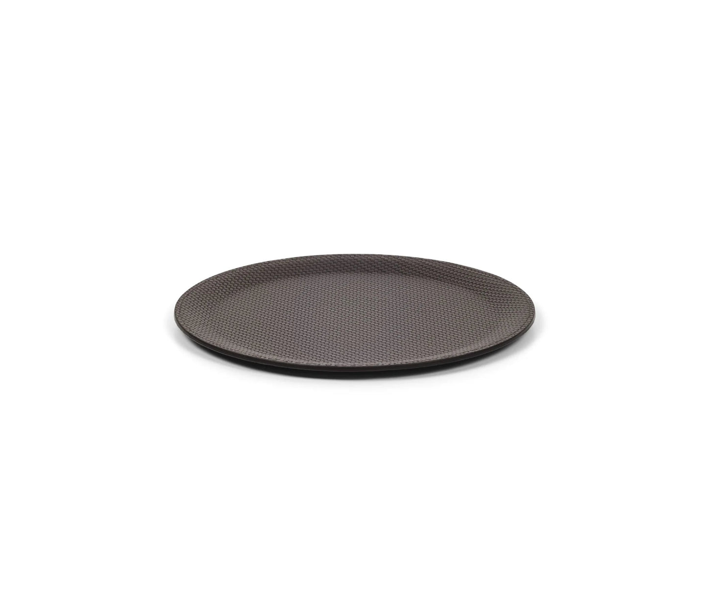 Plateau rond en cuir Victor - PINETTI - La Maison MilanaiseVICTOR1Ø30cmCaféCuir Grainé