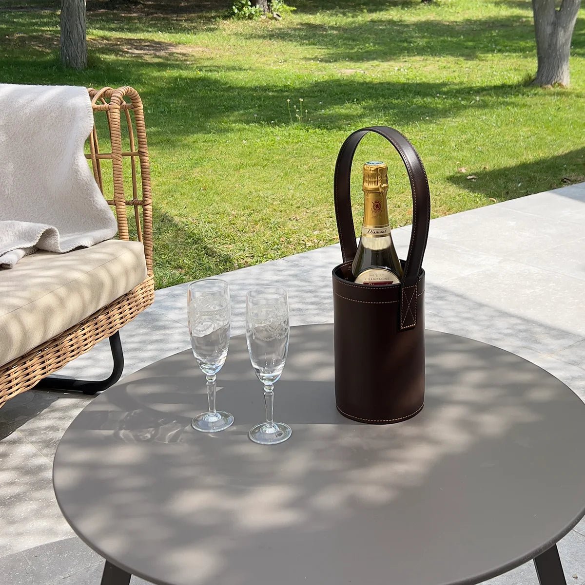 Porte bouteille réfrigéré en cuir Castillon - MIDIPY - La Maison MilanaiseChocolat