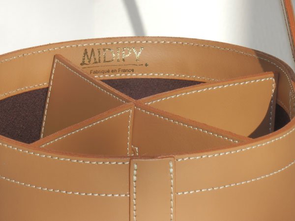 Porte bouteilles en cuir Castellane - MIDIPY - La Maison MilanaisePORTEBOUTEILLECASTELLANE - 3Chocolat