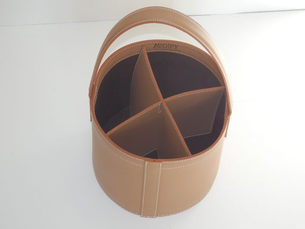 Porte bouteilles en cuir Castellane - MIDIPY - La Maison MilanaisePORTEBOUTEILLECASTELLANE - 3Chocolat
