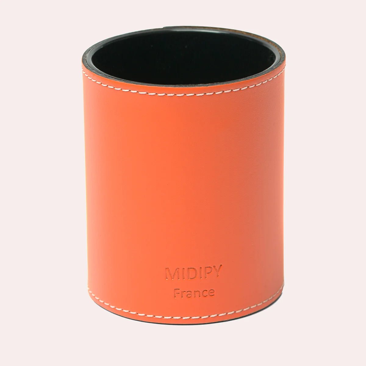 Pot à crayons en cuir Sigoyer - MIDIPY - La Maison MilanaisePOTACRAYONMIDIPY - 5Tangerine