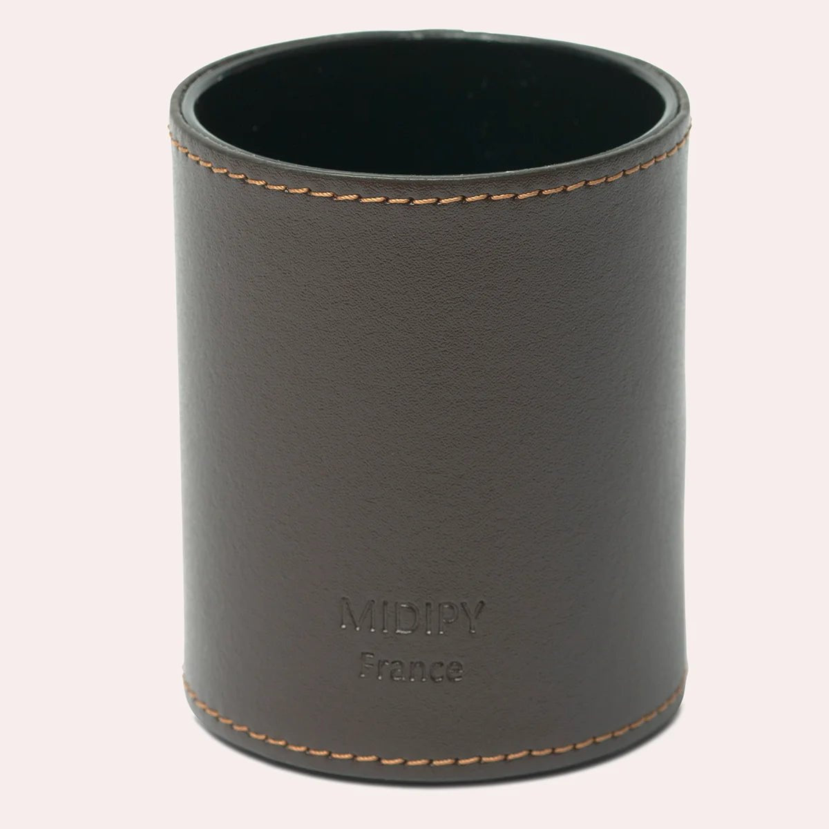 Pot à crayons en cuir Sigoyer - MIDIPY - La Maison MilanaisePOTACRAYONMIDIPY - 2Chocolat