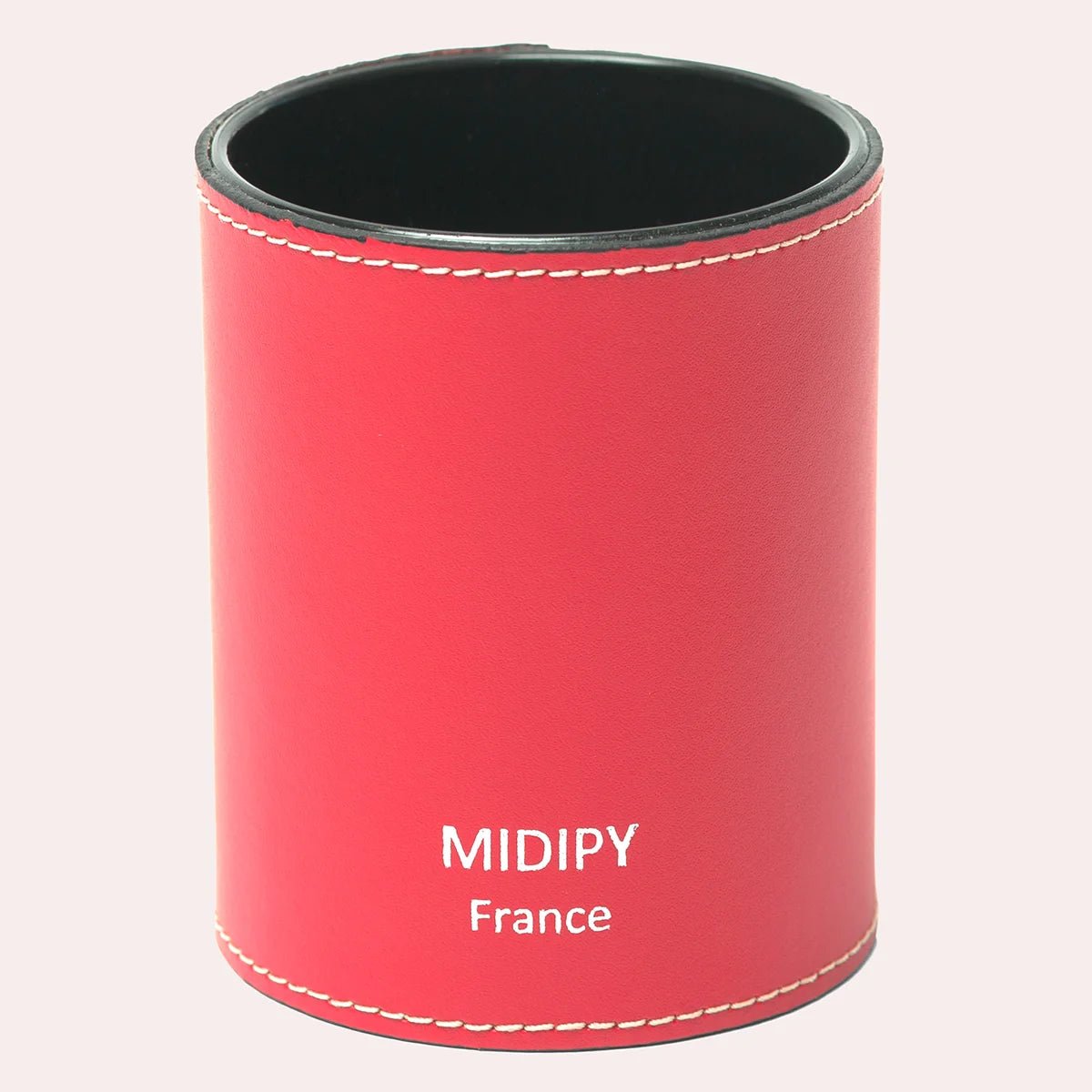 Pot à crayons en cuir Sigoyer - MIDIPY - La Maison MilanaisePOTACRAYONMIDIPY - 3Carmin