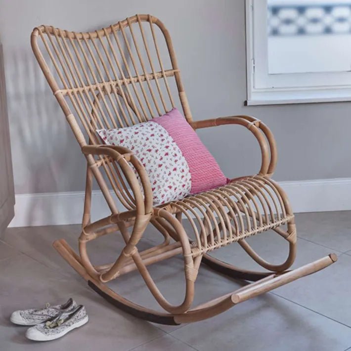 Rocking - chair en rotin naturel MARLENE – KOK MAISON - La Maison Milanaise629 - 4