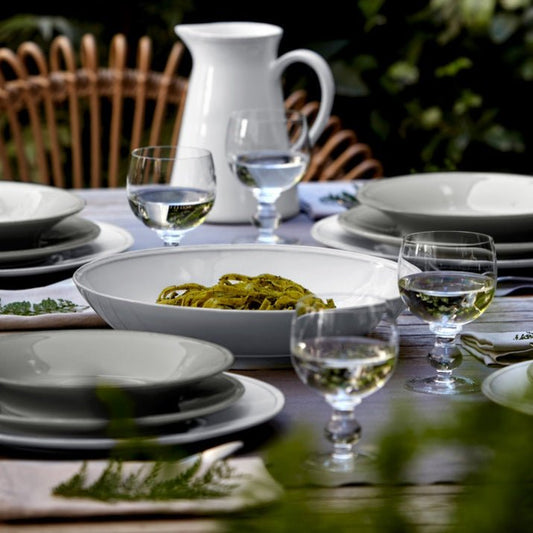 Saladier bas blanc en grés fin Friso - COSTA NOVA - La Maison MilanaiseFIS341FRISO