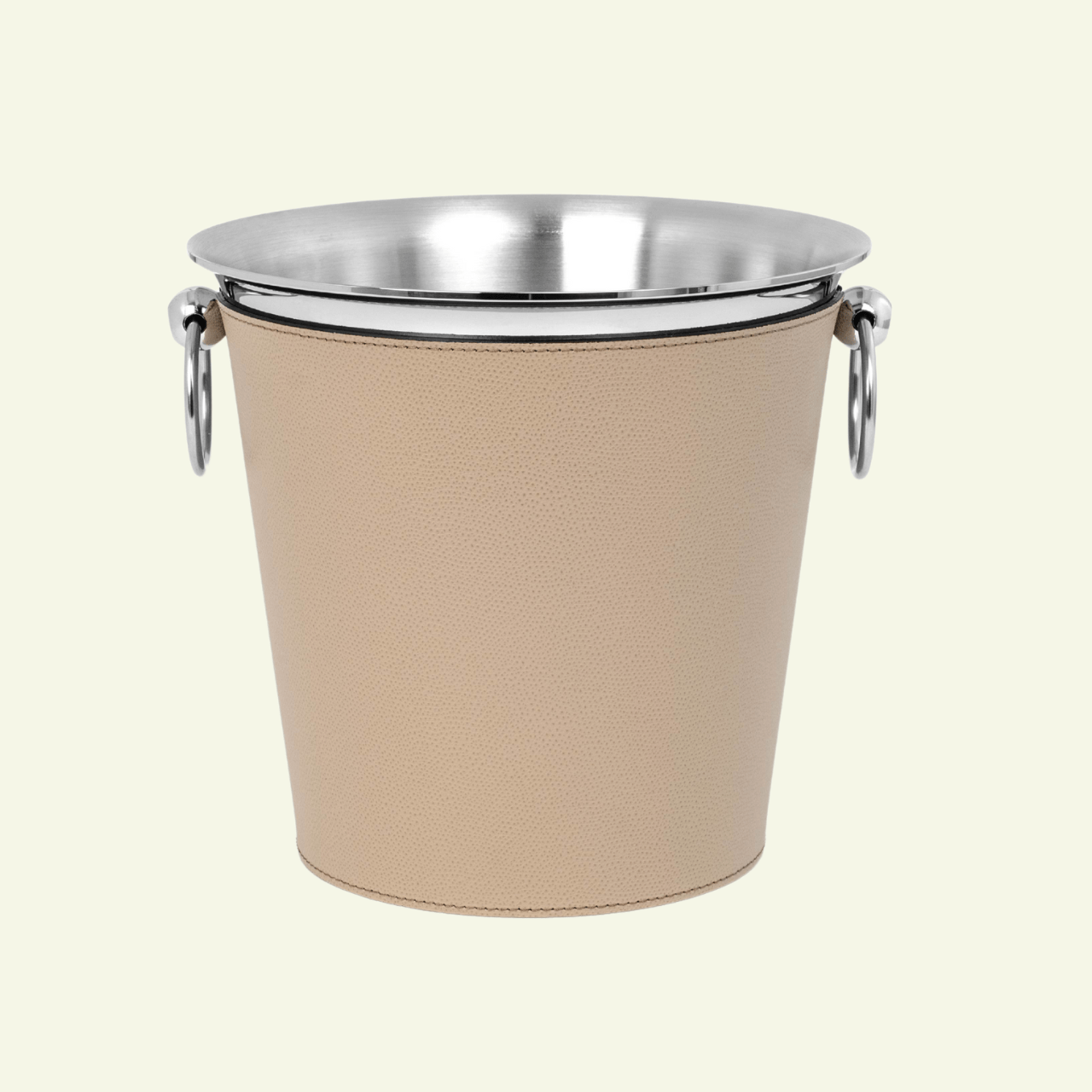 Seau à champagne en cuir - PINETTI - La Maison MilanaiseSACTAUPEGRBTaupe grainéØ19.5cmxH24.5cm