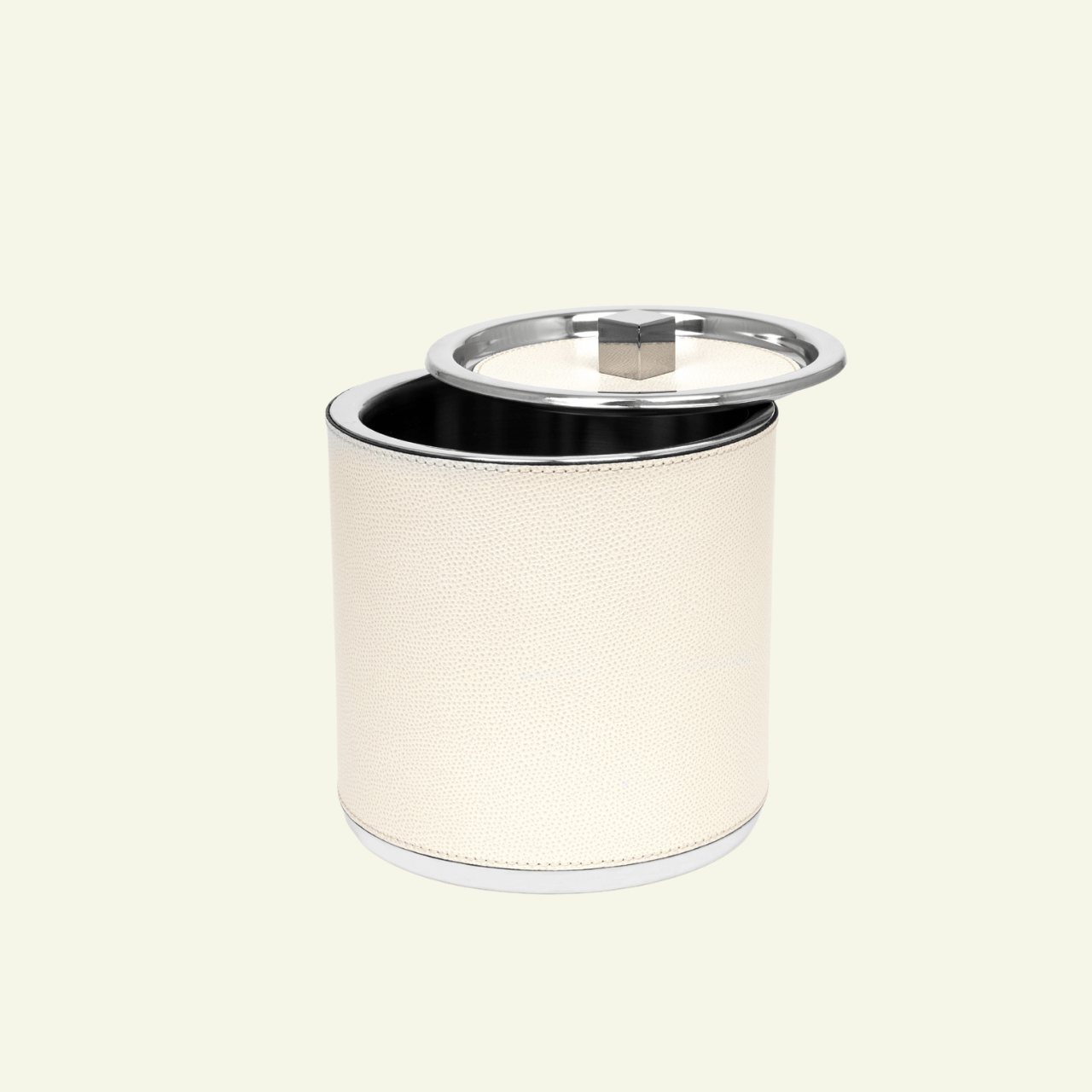 Seau à glace en cuir - PINETTI - La Maison MilanaiseSEAUCREMEGRCrème grainé