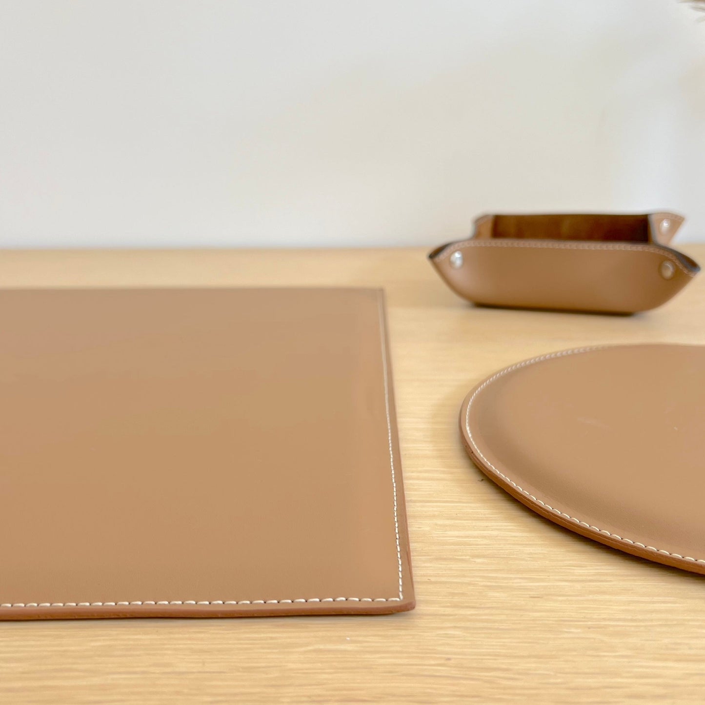 Set de bureau en cuir camel - MIDIPY - La Maison MilanaisesetbureaucamelMIDIPY