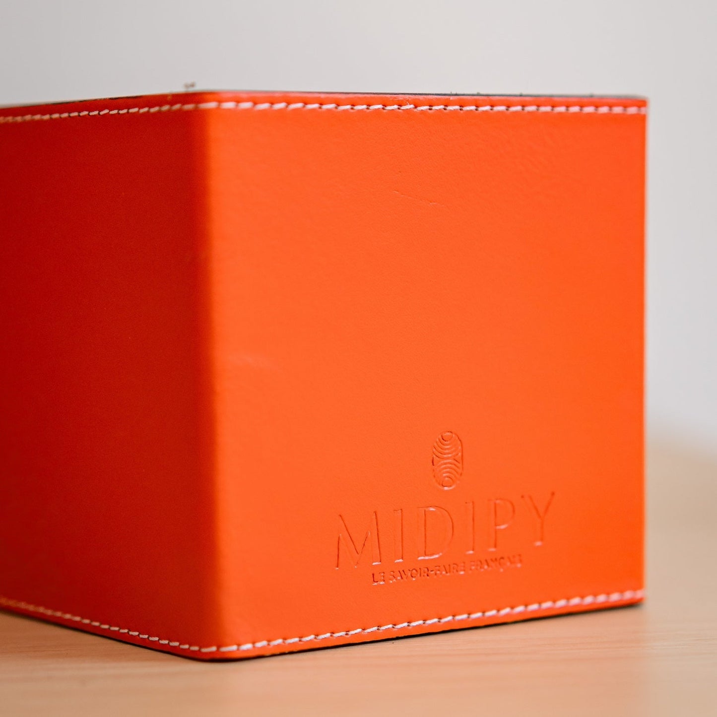 Set de bureau en cuir orange - MIDIPY - La Maison MilanaiseSETBUREAUORANGEMIDIPY