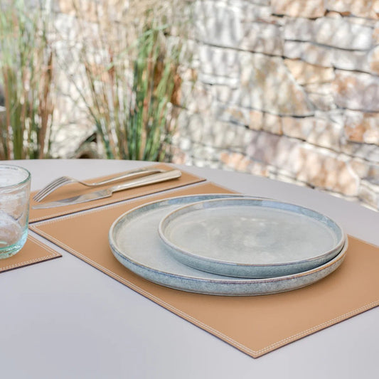 Set de table en cuir Grimaud - MIDIPY - La Maison MilanaiseSETDETABLEGRIMAUDCAMELCamel