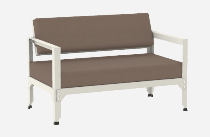 Sofa en acier galvanisé à dossier basculant Hegoa - MATIERE GRISE - La Maison MilanaiseSOFAHEGOA - 13Craie 023