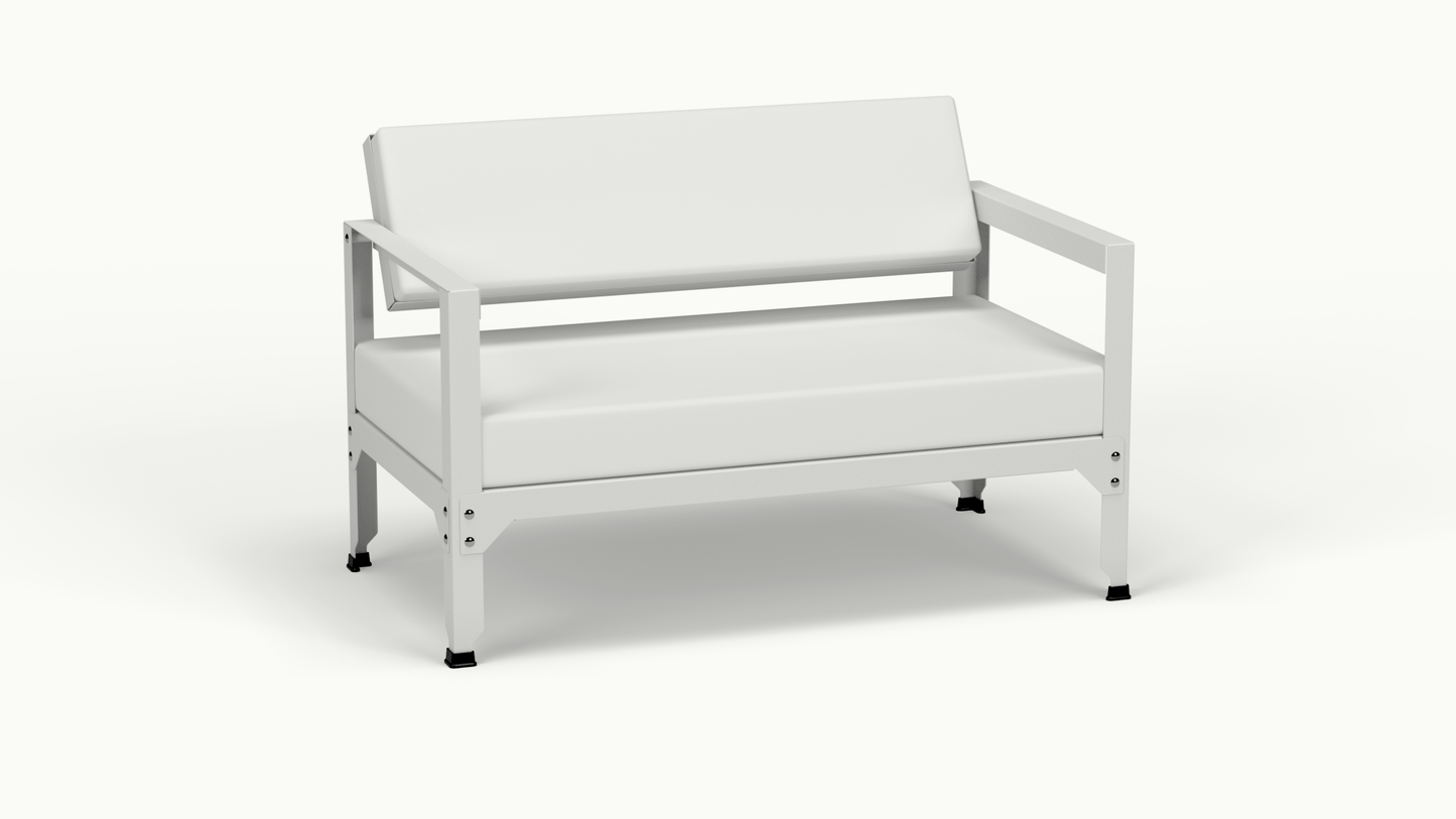 Sofa en acier galvanisé à dossier basculant Hegoa - MATIERE GRISE - La Maison MilanaiseSOFAHEGOA - 40Blanc 001