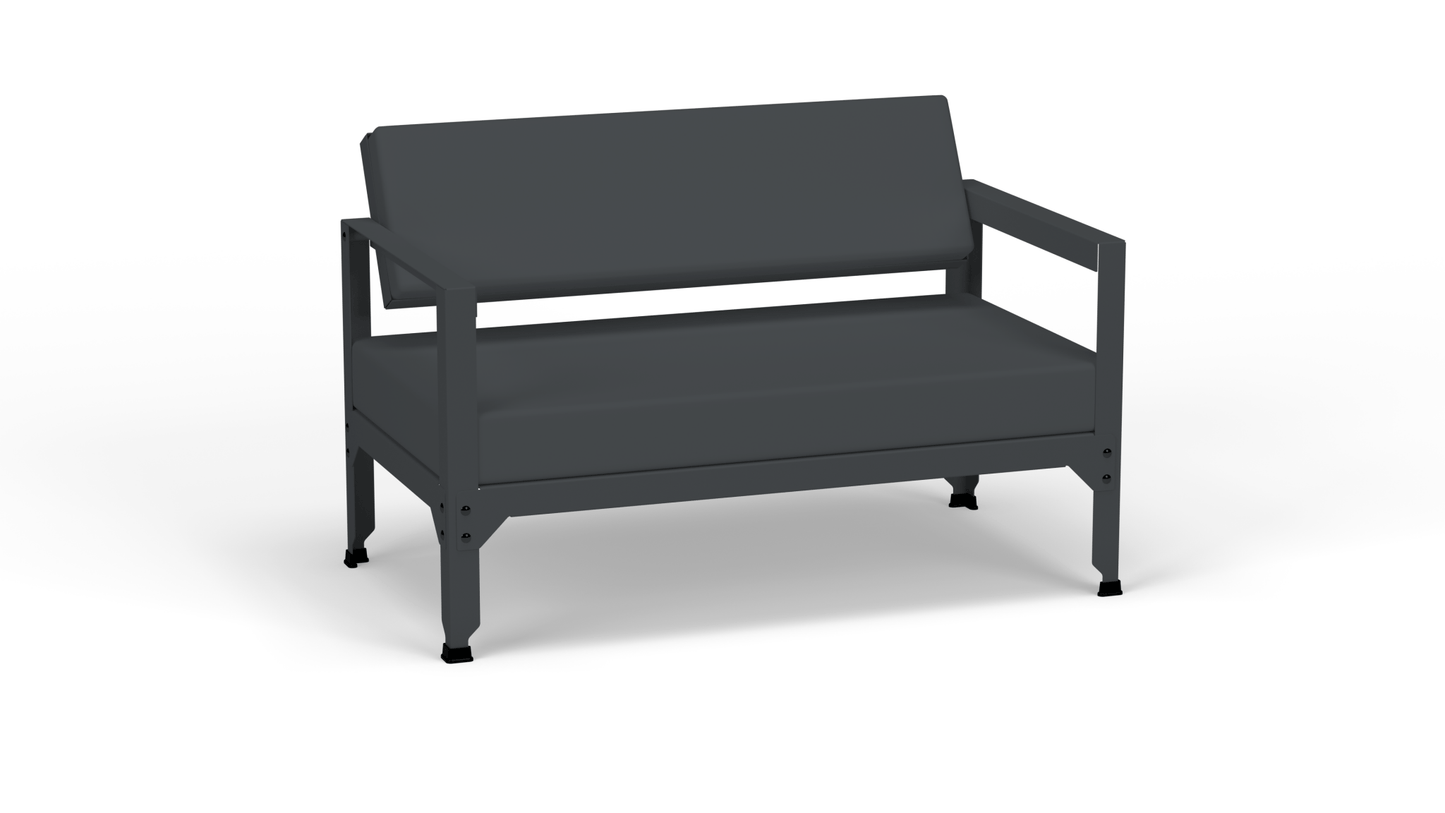 Sofa en acier galvanisé à dossier basculant Hegoa - MATIERE GRISE - La Maison MilanaiseSOFAHEGOA - 5Anthracite 222