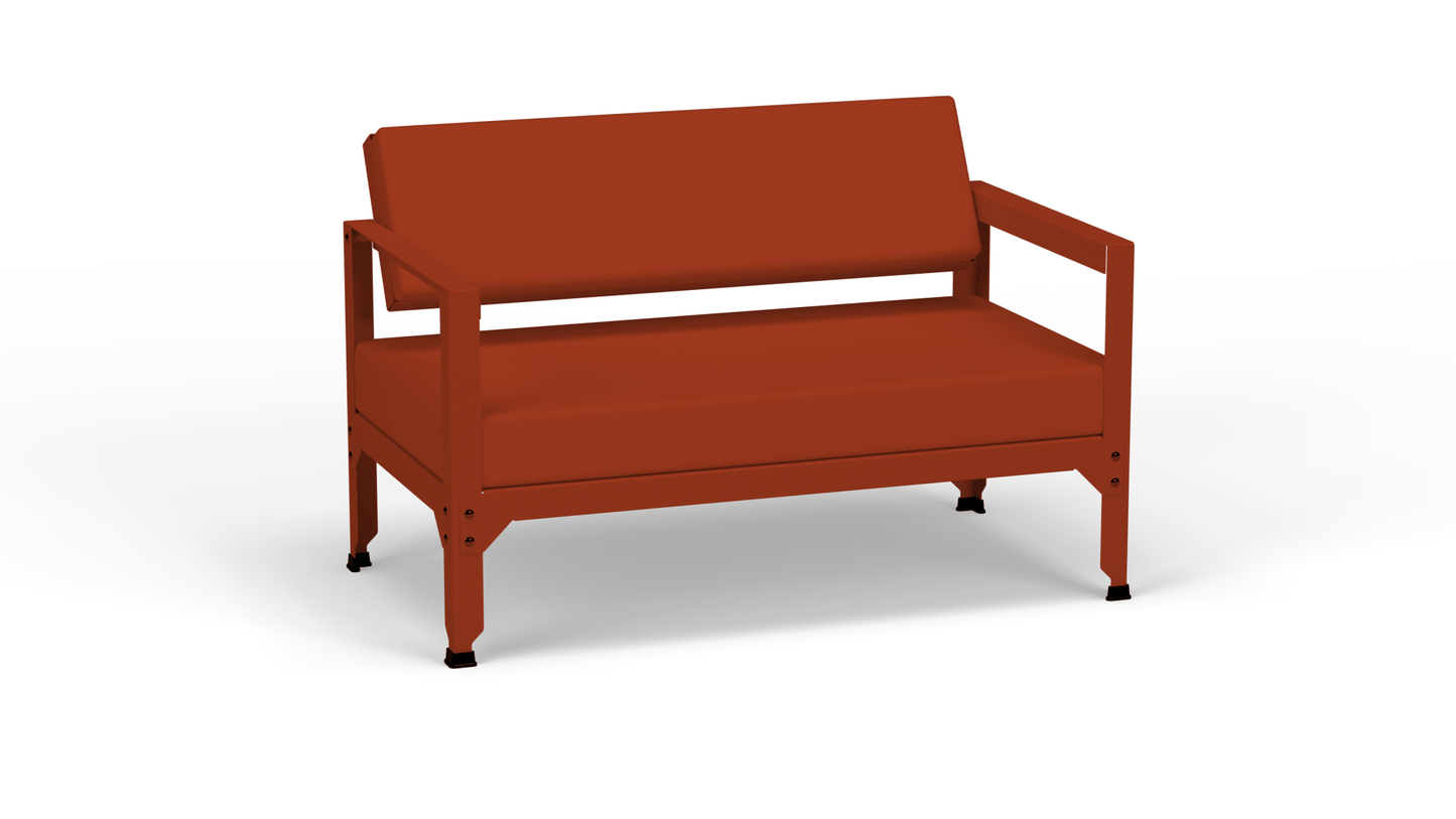 Sofa en acier galvanisé à dossier basculant Hegoa - MATIERE GRISE - La Maison MilanaiseSOFAHEGOA - 19Terracotta 142