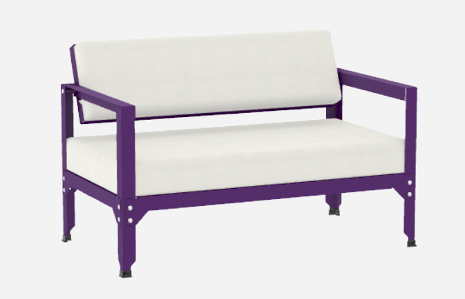 Sofa en acier galvanisé à dossier basculant Hegoa - MATIERE GRISE - La Maison MilanaiseSOFAHEGOA - 20Ultra Violet 172