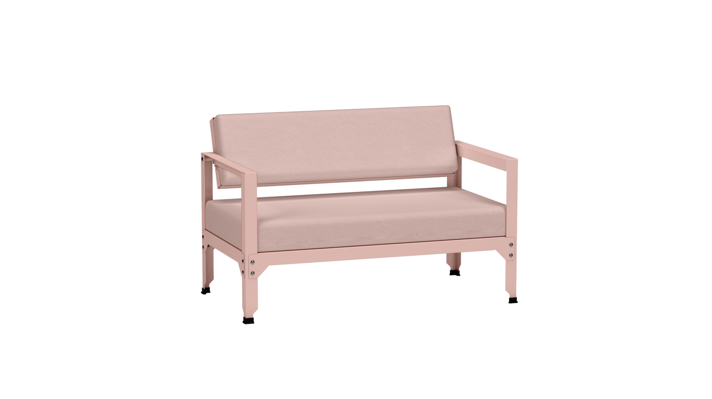 Sofa en acier galvanisé à dossier basculant Hegoa - MATIERE GRISE - La Maison MilanaiseSOFAHEGOA - 14Baby pink 162