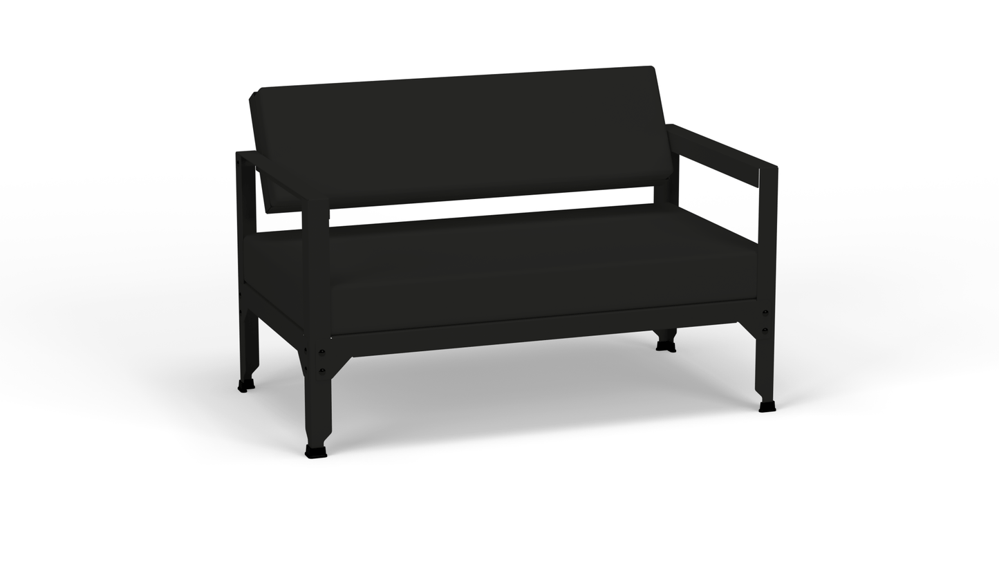 Sofa en acier galvanisé à dossier basculant Hegoa - MATIERE GRISE - La Maison MilanaiseSOFAHEGOA - 6Noir mat 031