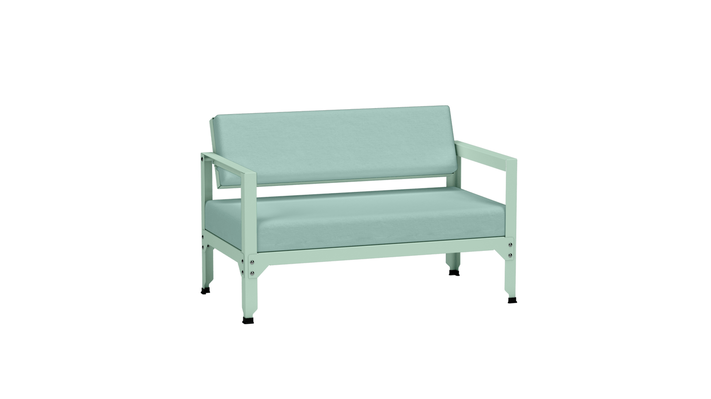 Sofa en acier galvanisé à dossier basculant Hegoa - MATIERE GRISE - La Maison MilanaiseSOFAHEGOA - 26Vert d'eau 120
