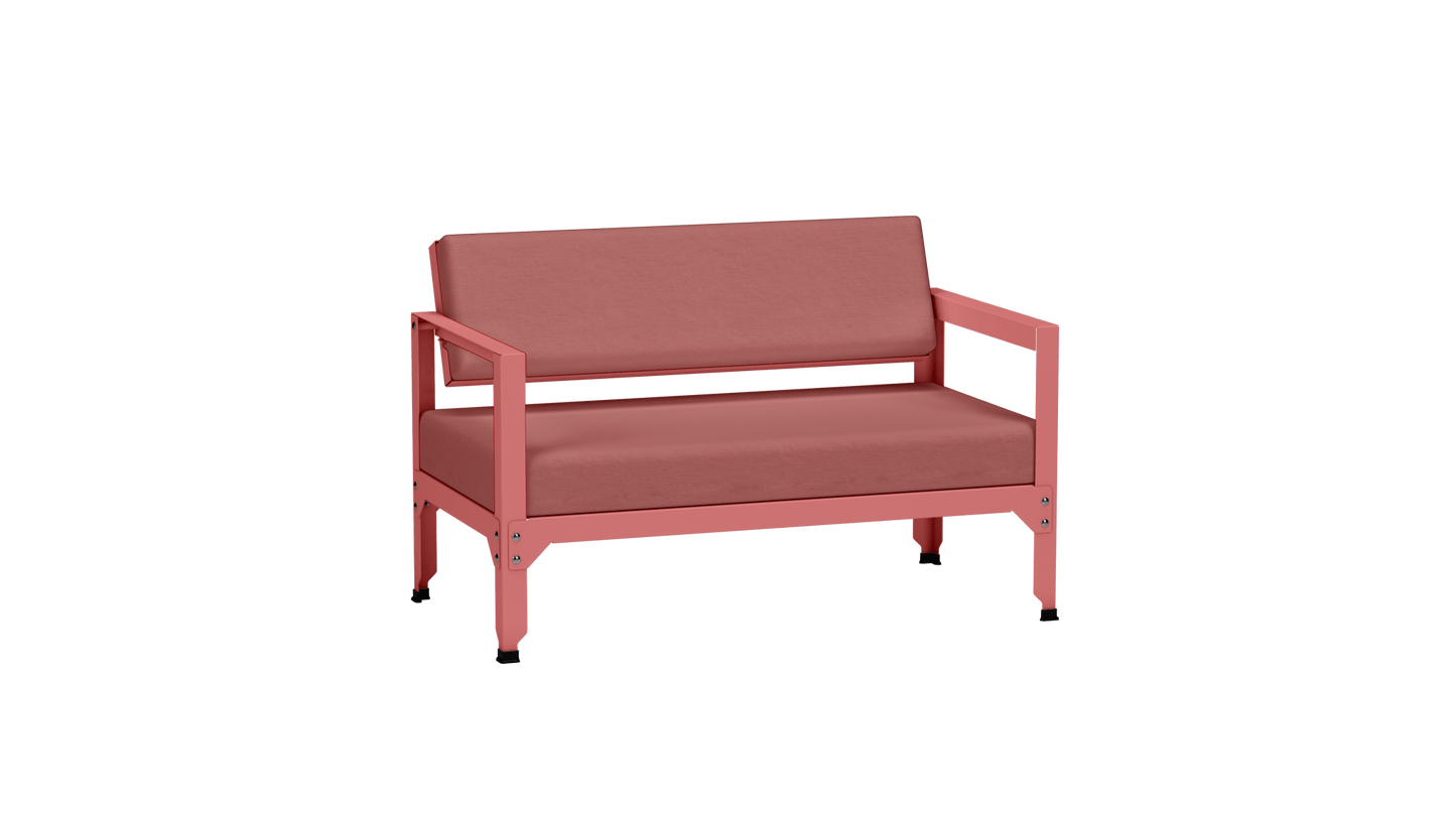 Sofa en acier galvanisé à dossier basculant Hegoa - MATIERE GRISE - La Maison MilanaiseSOFAHEGOA - 1Eggshell 161