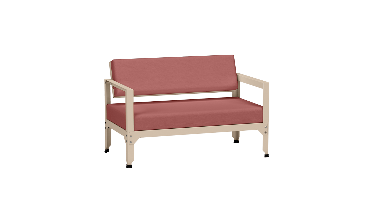 Sofa en acier galvanisé à dossier basculant Hegoa - MATIERE GRISE - La Maison MilanaiseSOFAHEGOA - 1Eggshell 161