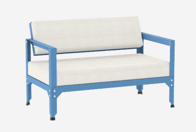 Sofa en acier galvanisé à dossier basculant Hegoa - MATIERE GRISE - La Maison MilanaiseSOFAHEGOA - 23Azur 111