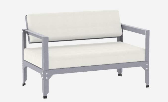 Sofa en acier galvanisé à dossier basculant Hegoa - MATIERE GRISE - La Maison MilanaiseSOFAHEGOA - 39Nuage 002