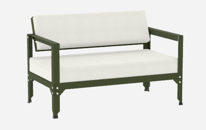 Sofa en acier galvanisé à dossier basculant Hegoa - MATIERE GRISE - La Maison MilanaiseSOFAHEGOA - 28Kaki 122