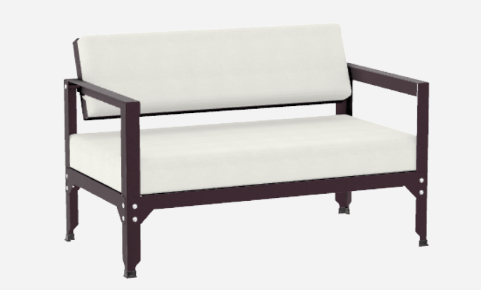 Sofa en acier galvanisé à dossier basculant Hegoa - MATIERE GRISE - La Maison MilanaiseSOFAHEGOA - 31Violet de Mars 171