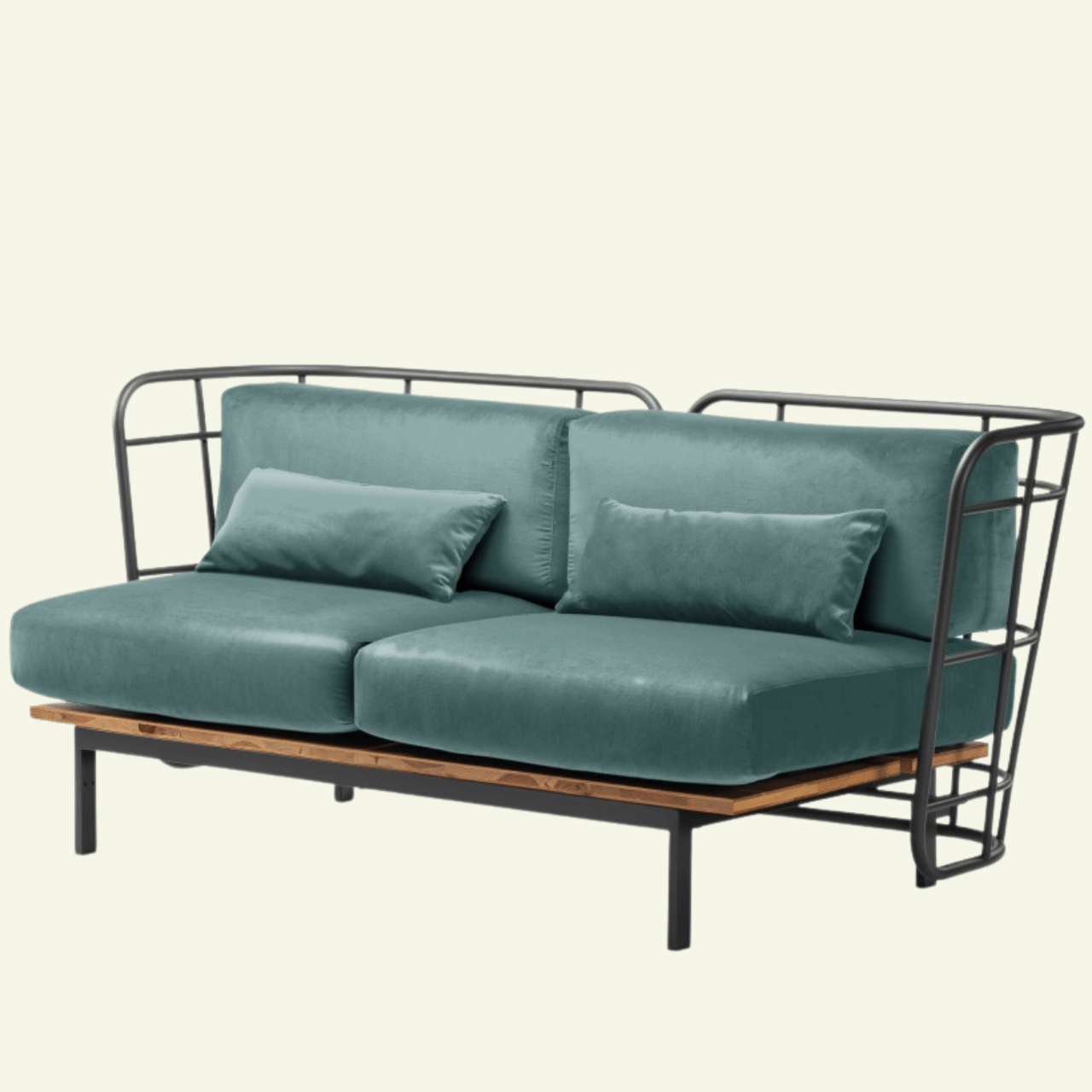 Sofa extérieur design en métal Jujube - CHAIRS & MORE - La Maison MilanaiseJUJUBESOFACat.CVoticenattè/outdoor - 4AnthraciteBleu - Vert 705