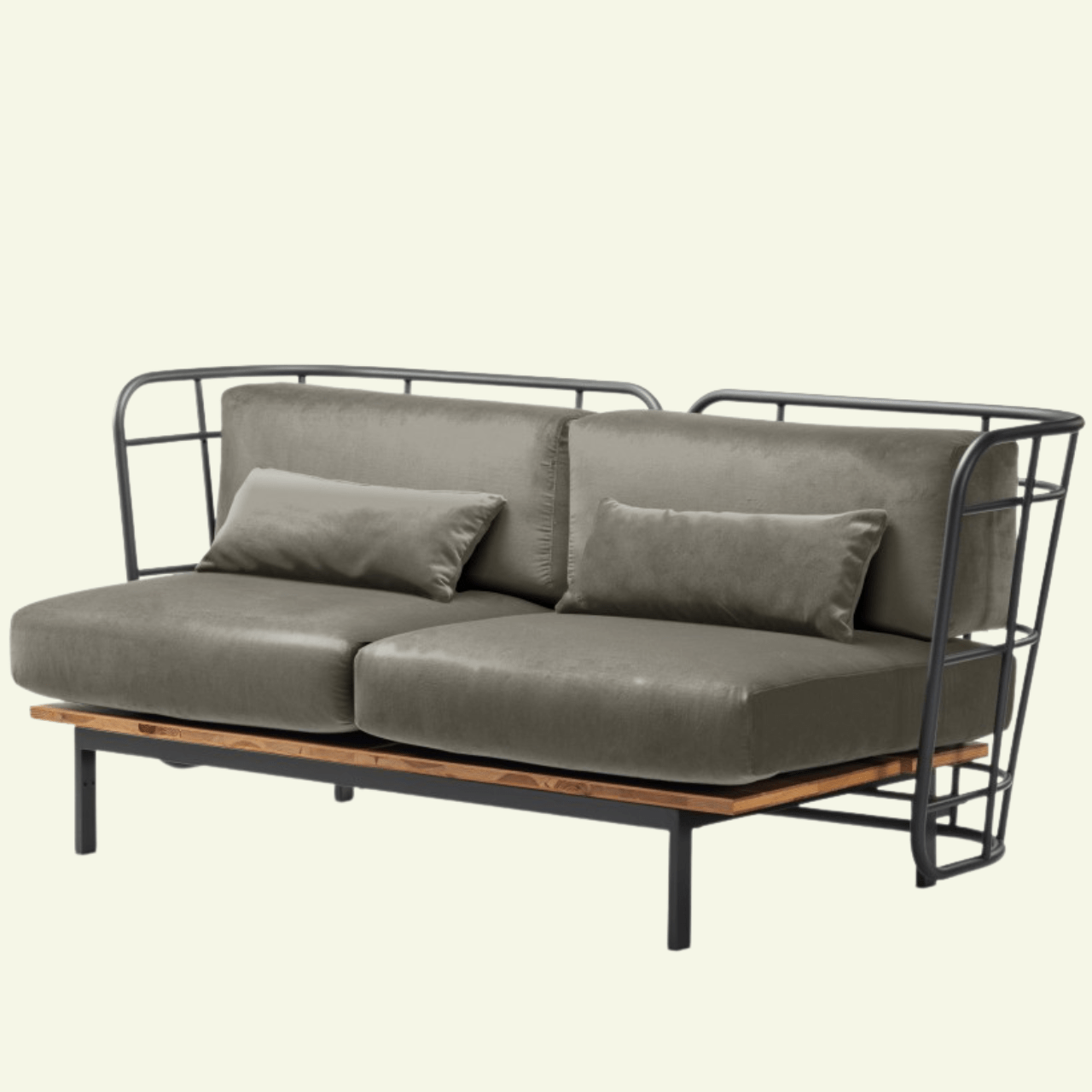 Sofa extérieur design en métal Jujube - CHAIRS & MORE - La Maison MilanaiseJUJUBESOFACat.CVoticenattè/outdoor - 3AnthraciteGris 600