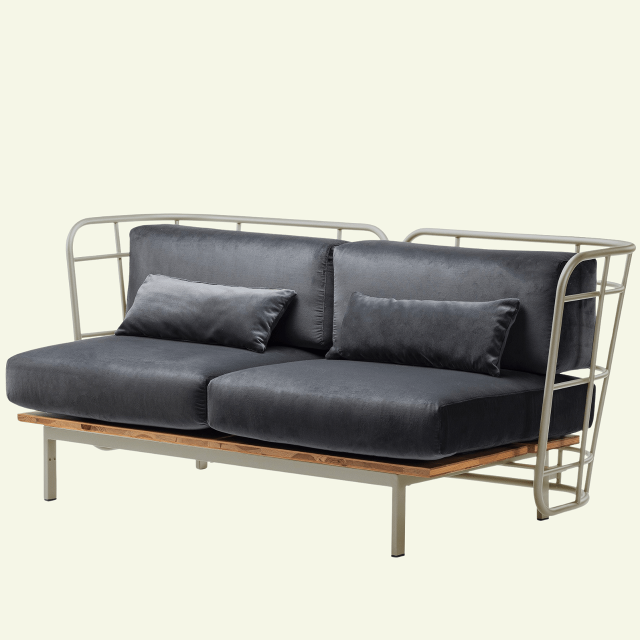 Sofa extérieur design en métal Jujube - CHAIRS & MORE - La Maison MilanaiseJUJUBESOFACat.CVoticenattè/outdoor - 12SableAnthracite